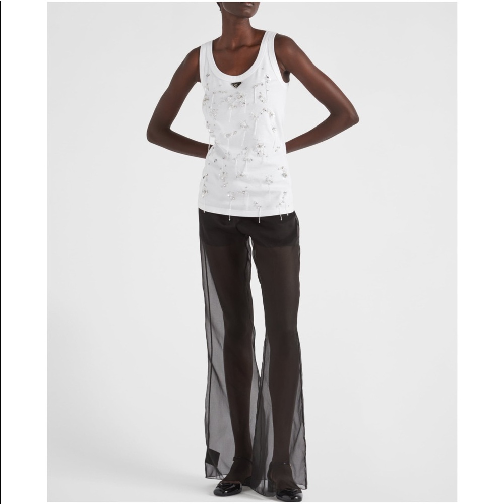 Prada beaded tank top